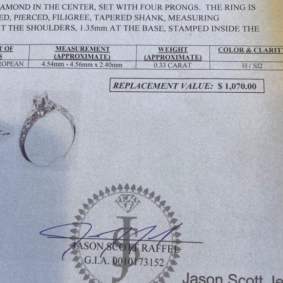 Vintage Diamond Engagement Ring .34 ct - Picture 3 of 8